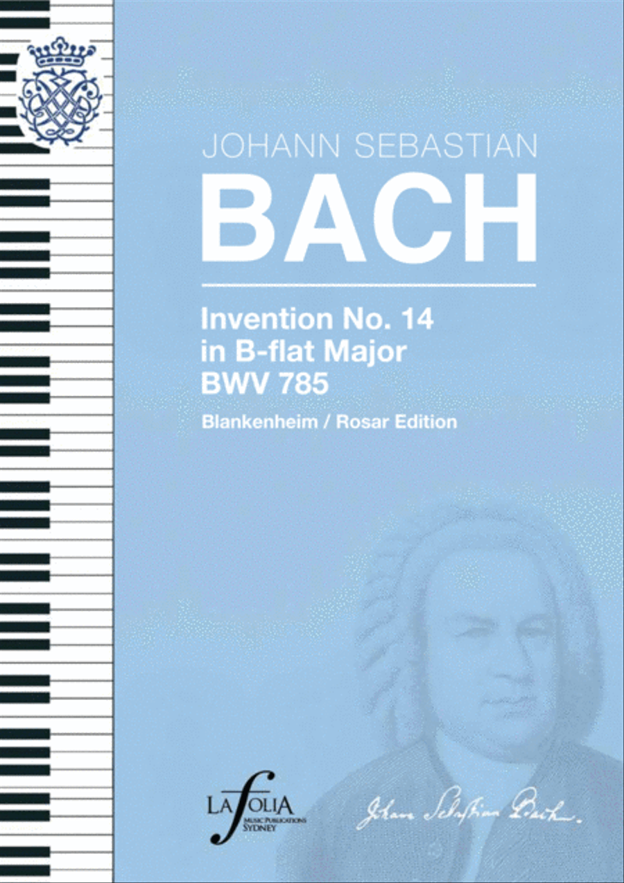 Invention 14 in B-flat major BWV 785 Blankenheim / Rosar Edition Piano Solo scores gallery preview page 1