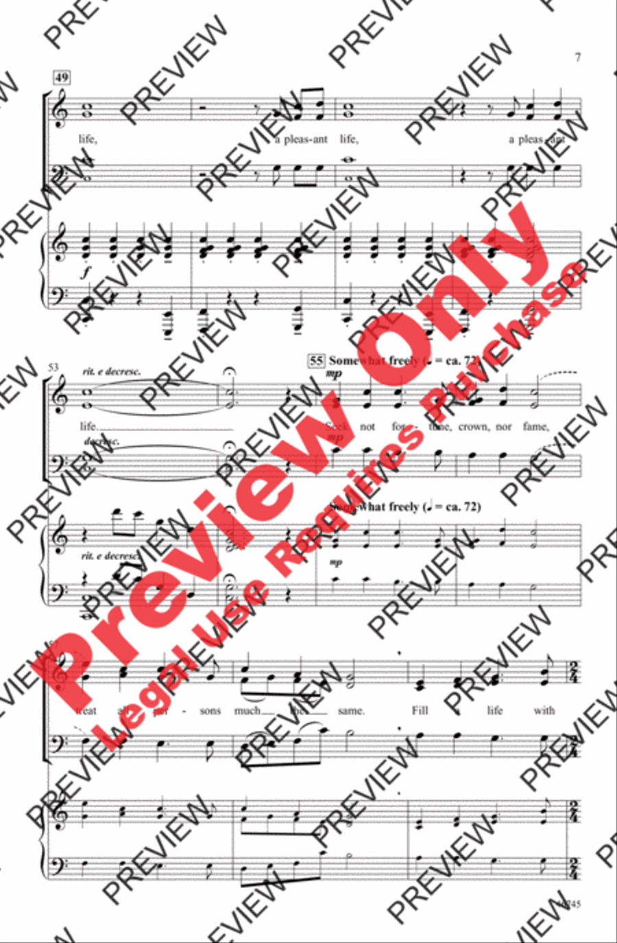 A Pleasant Life A Pleasant Life 3-Part scores gallery preview page 7