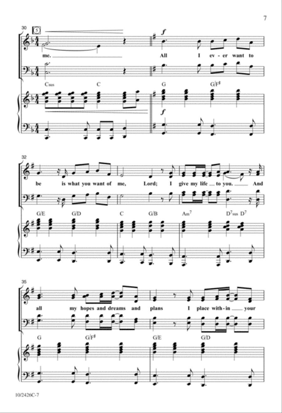 All I Ever Want to Be 4-Part scores gallery preview page 7