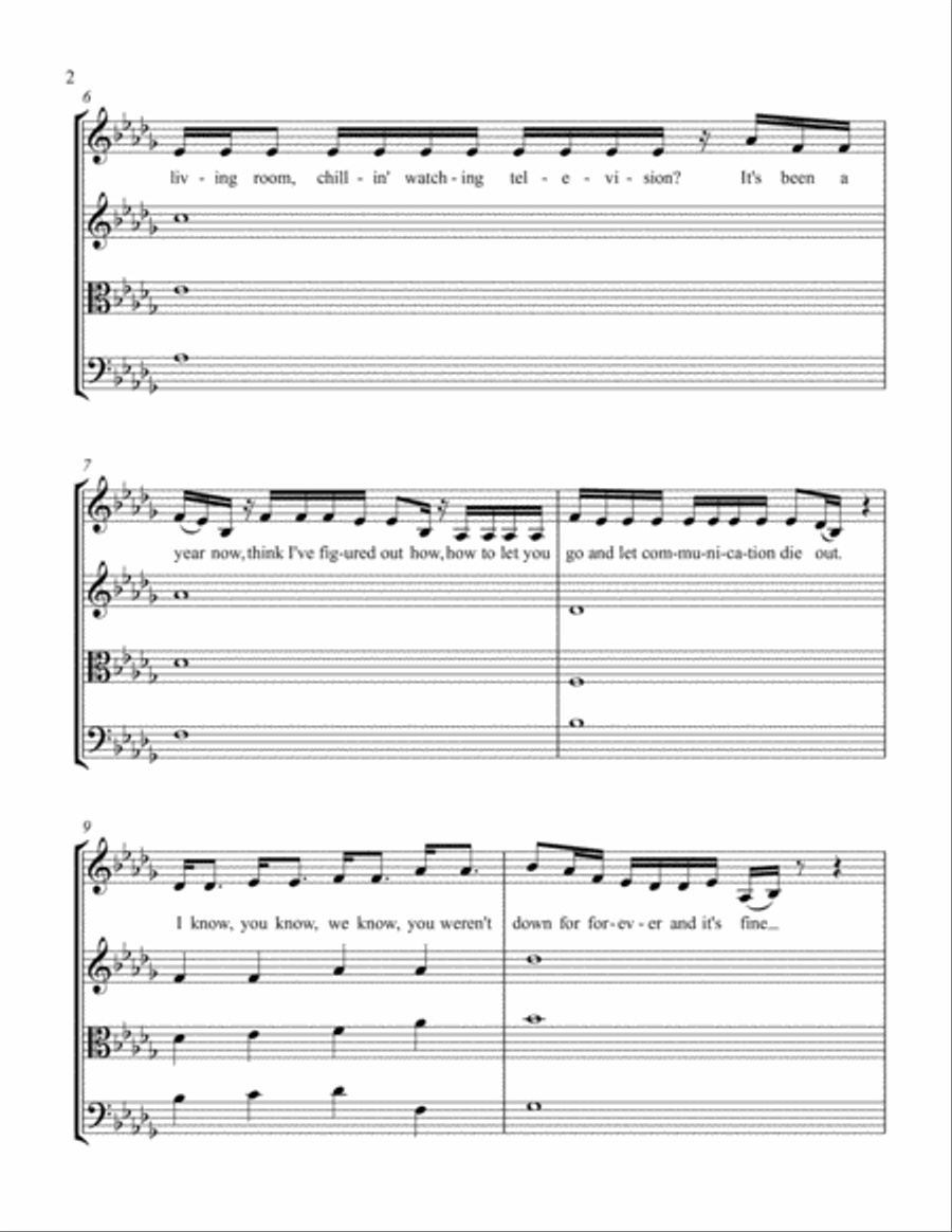 If The World Was Ending String Quartet scores gallery preview page 2