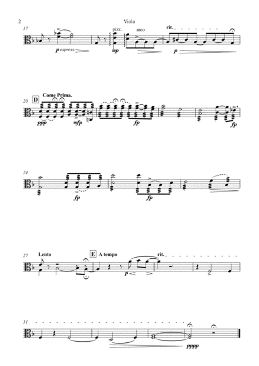 Sospiri Sospiri String Quartet scores gallery preview page 6