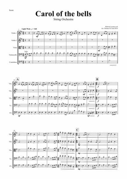 Carol of the Bells - Pentatonix style - String Orchestra