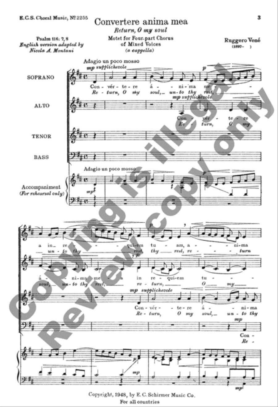 Convertere anima mea (Return, O My Soul) 4-Part scores gallery preview page 7