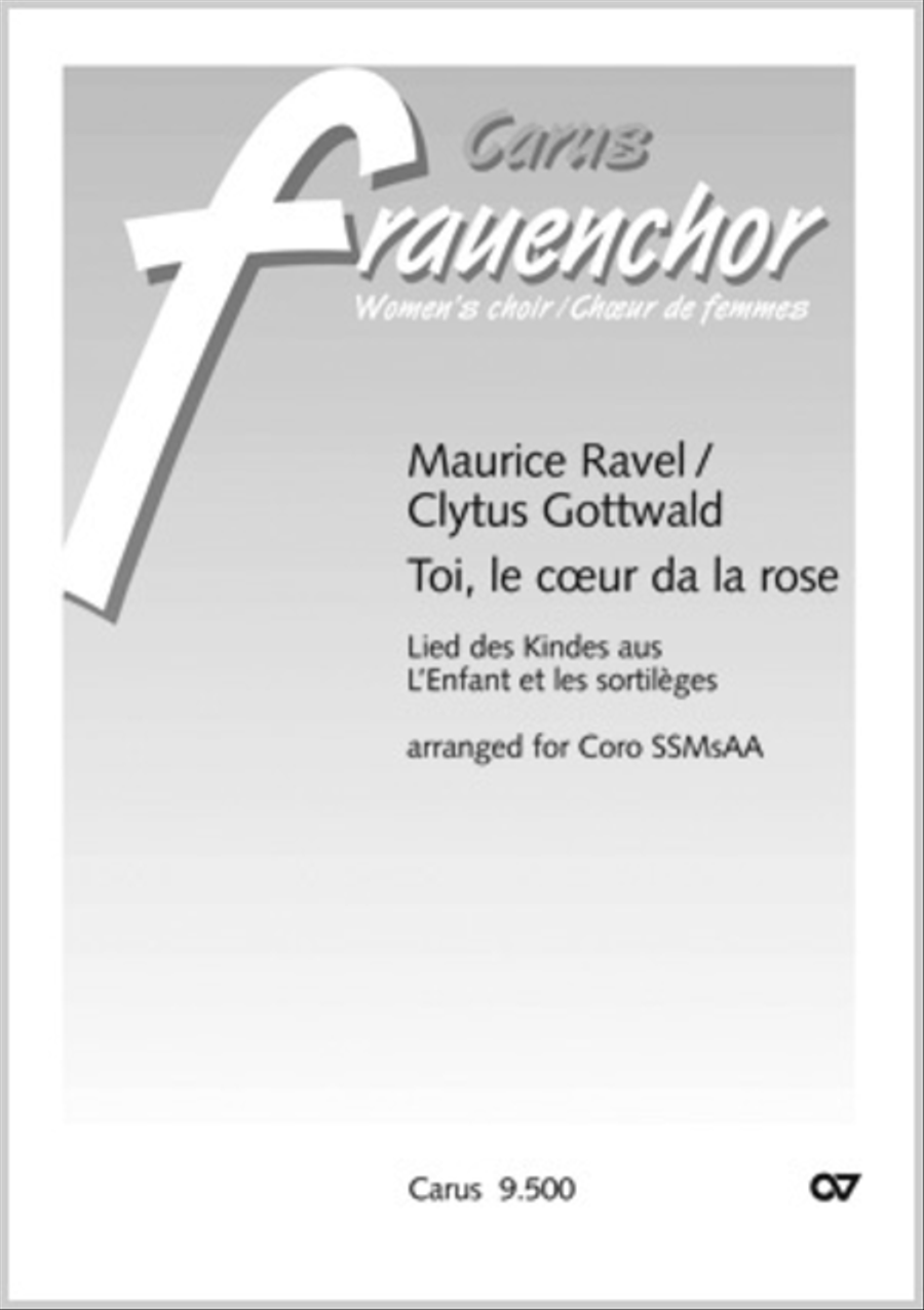 Toi, le ceur de la rose Women's Choir scores gallery preview page 1