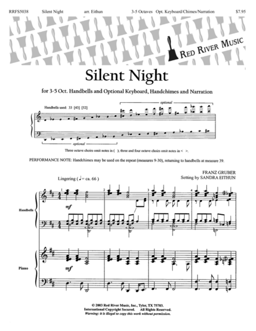 Silent Night 5-Octaves scores gallery preview page 1