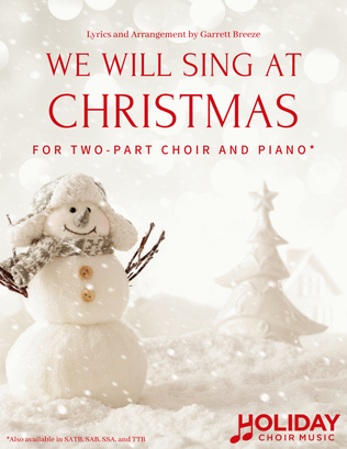 Book cover for We Will Sing At Christmas (Two-Part Choir)