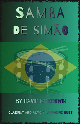 Book cover for Samba de Simão, for Clarinet and Alto Saxophone Duet