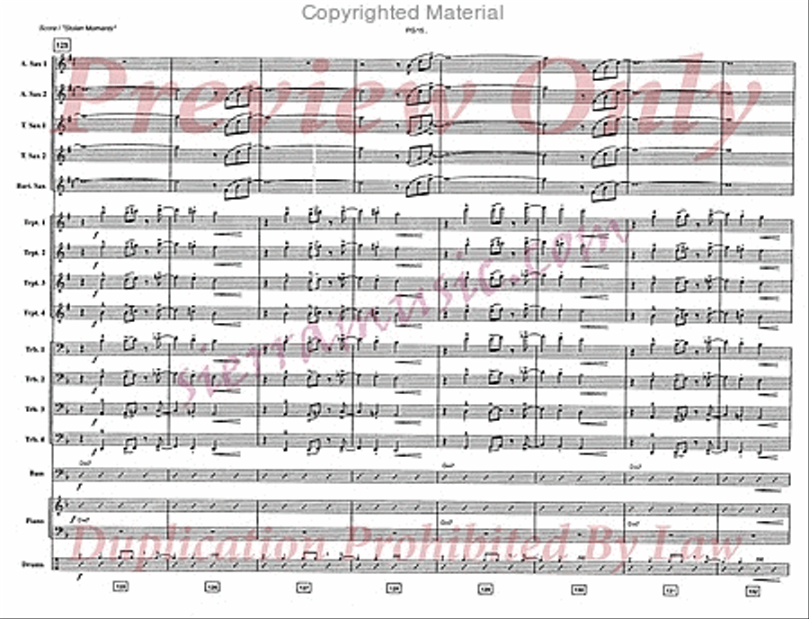 Stolen Moments Big Band scores gallery preview page 16