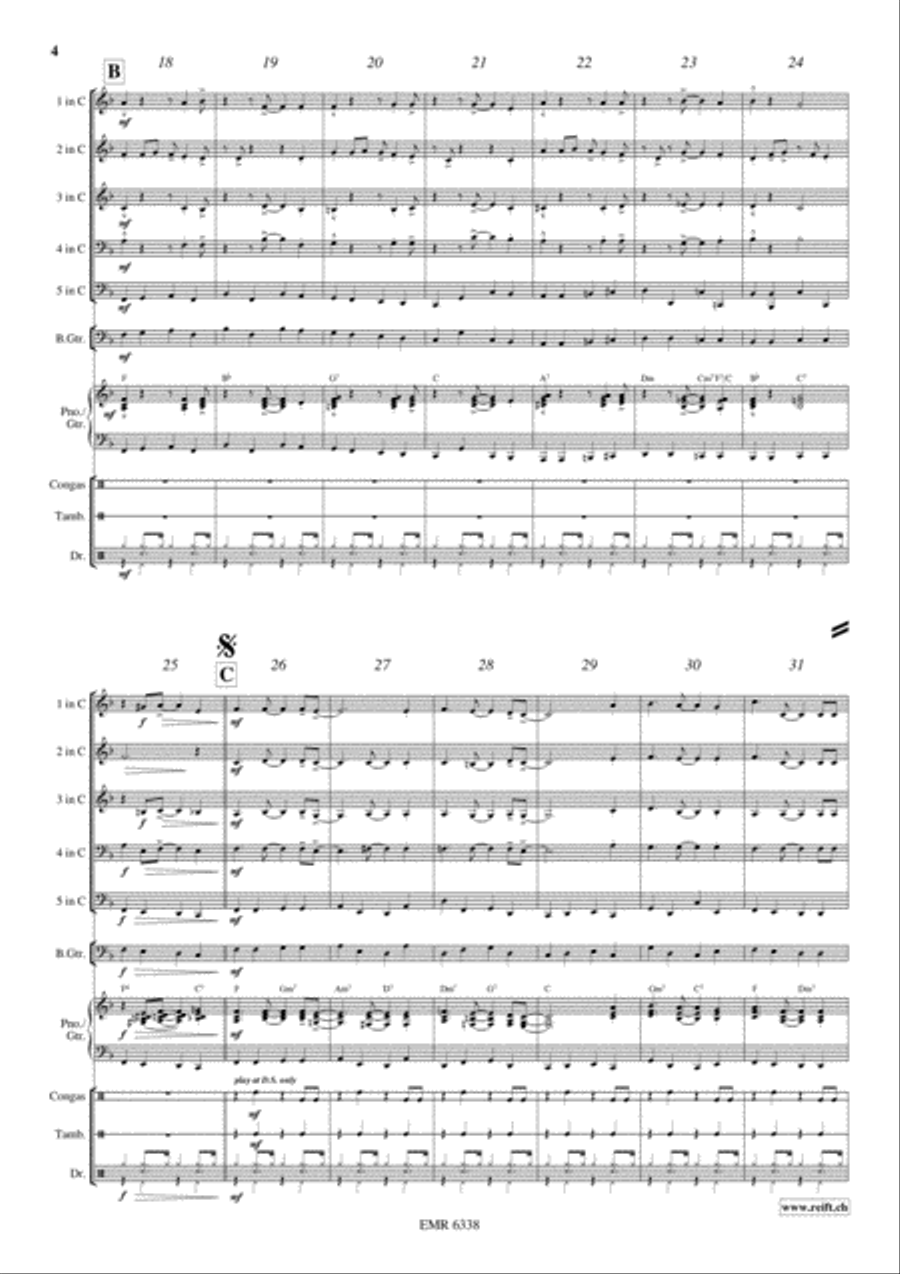 A Merry Christmas Concert Band scores gallery preview page 5