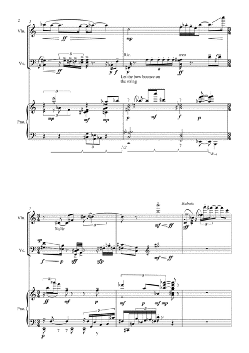 Trio (for violin, violoncello and piano)