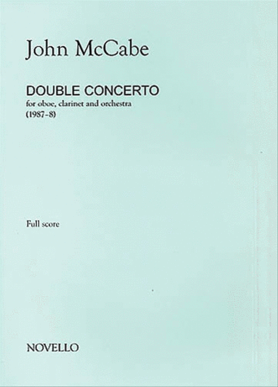 John McCabe: Double Concerto For Oboe, Clarinet and Orchestra (Study Score) Orchestra scores gallery preview page 1