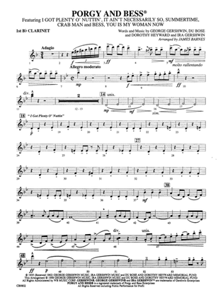Porgy and Bess® (Medley): 1st B-flat Clarinet