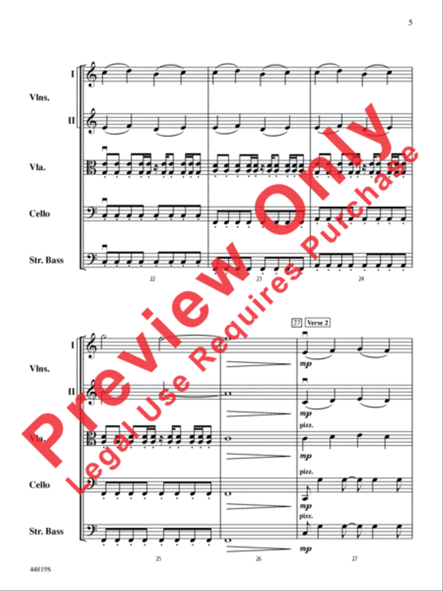 Falling Slowly (from the Motion Picture and Broadway Production Once) String Orchestra scores gallery preview page 6