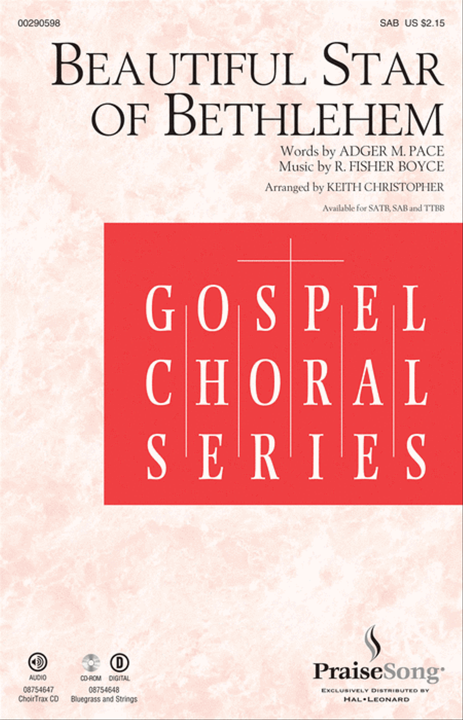Beautiful Star of Bethlehem 3-Part scores gallery preview page 1