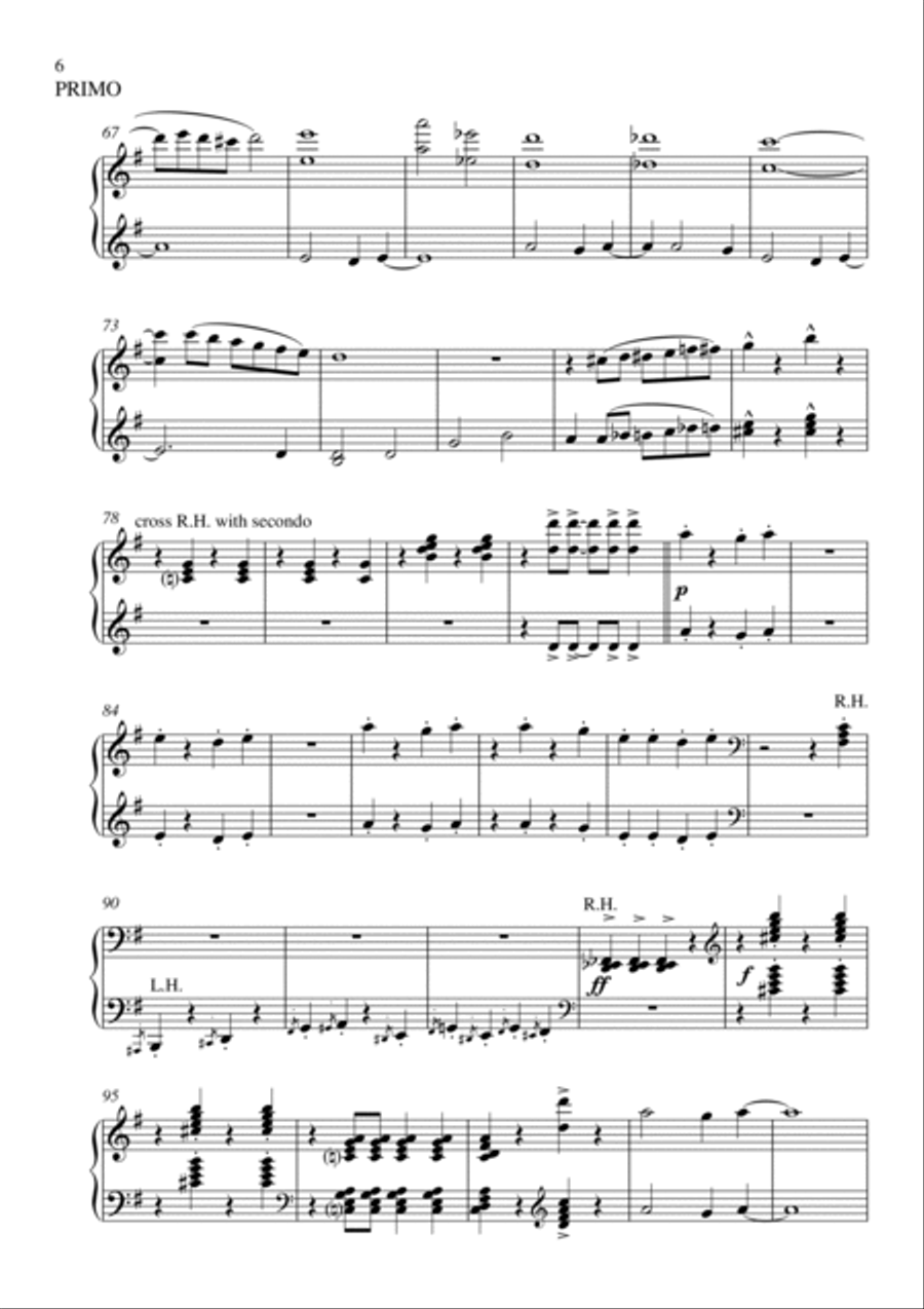 Looney Tunes Overture 1 Piano, 4-Hands scores gallery preview page 6