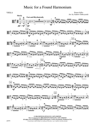 Music for a Found Harmonium: Viola