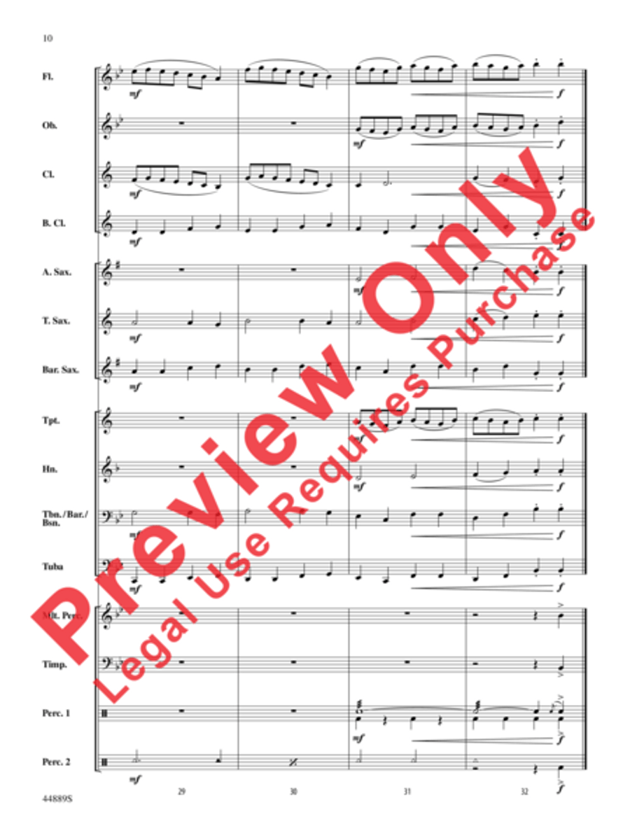 Three Miniature Nutcrackers Concert Band scores gallery preview page 10