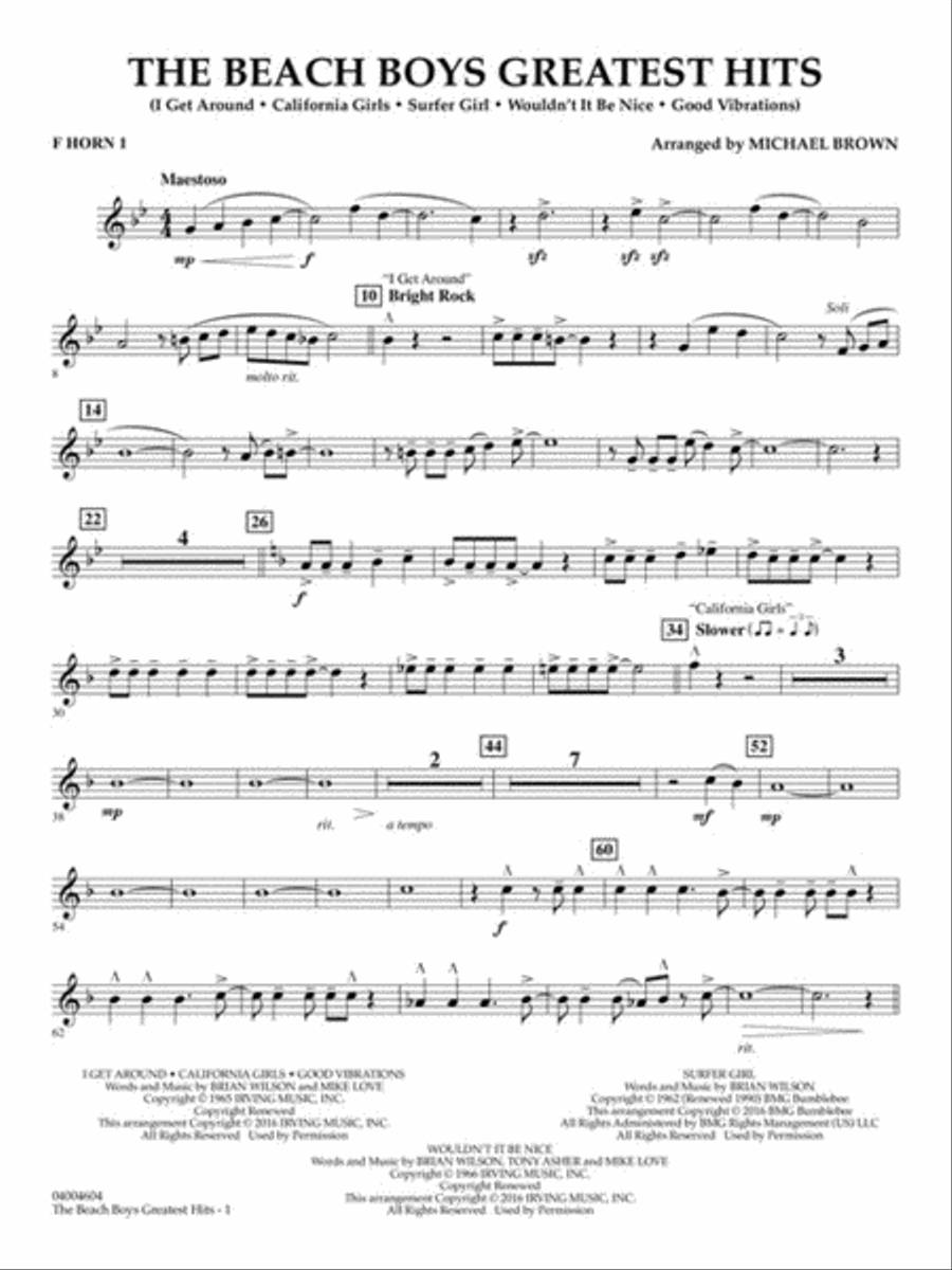 The Beach Boys Greatest Hits Concert Band scores gallery preview page 8