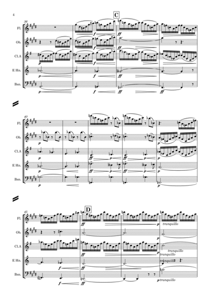 Grieg: Peer Gynt Suite No.1 0p.46 No.1 “Morgenstemning” (Morning Mood) - wind quintet image number null