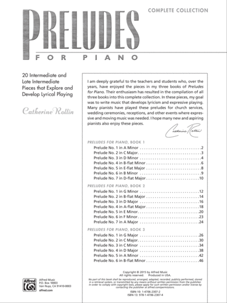 Preludes for Piano -- Complete Collection