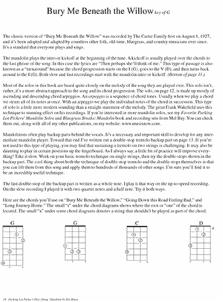 Parking Lot Picker's Play-Along: Mandolin Mandolin scores gallery preview page 2