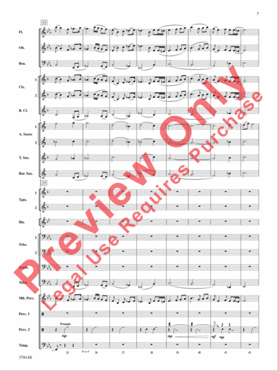 Wexford Carol Concert Band scores gallery preview page 8