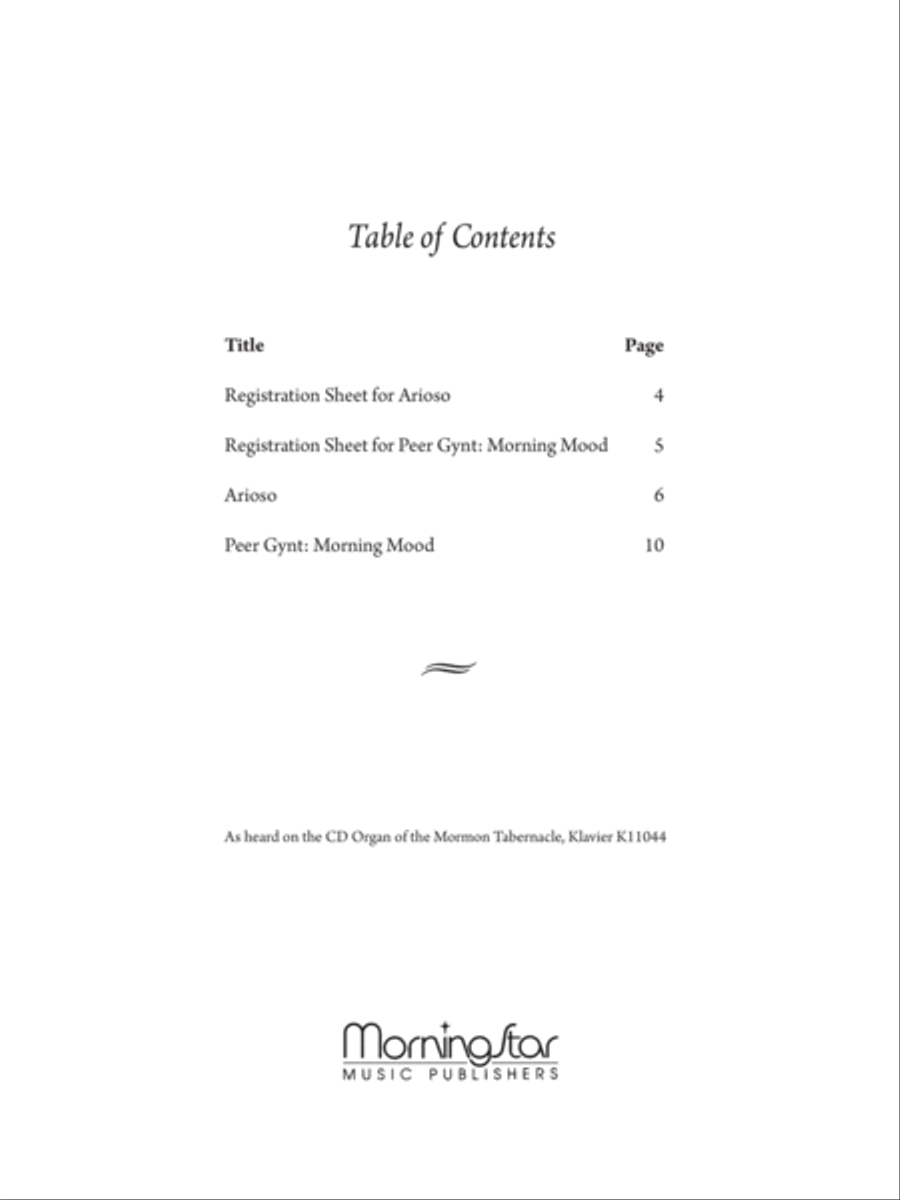 Two Transcriptions for Organ Organ Solo scores gallery preview page 1