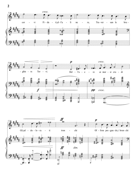 RESPIGHI: Nebbie (in 3 high keys: G-sharp minor, G minor, F-sharp minor)