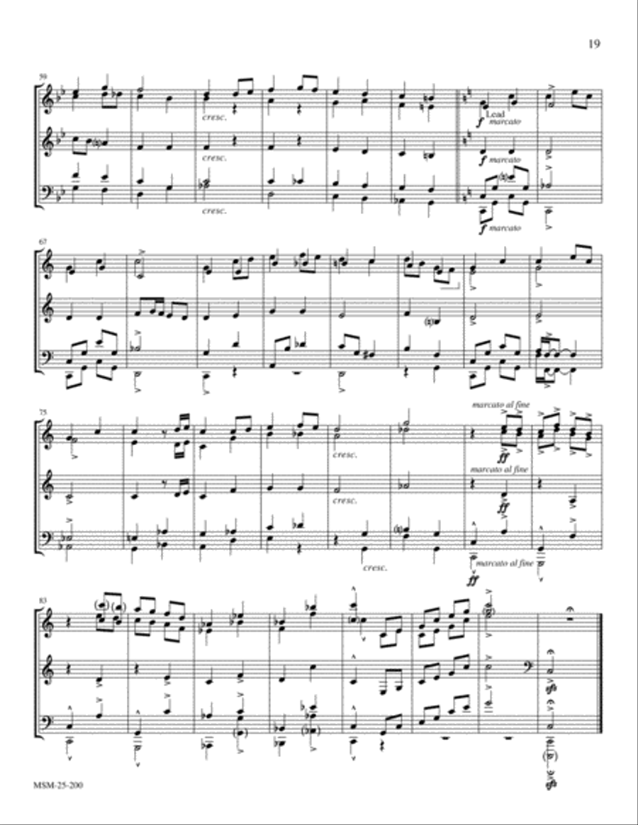 He Is Born (IL EST NE LE DIVIN ENFANT) Brass Quintet scores gallery preview page 3