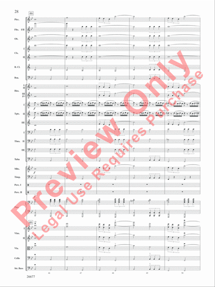 Star Wars Epic -- Part II, Suite from the Full Orchestra scores gallery preview page 29