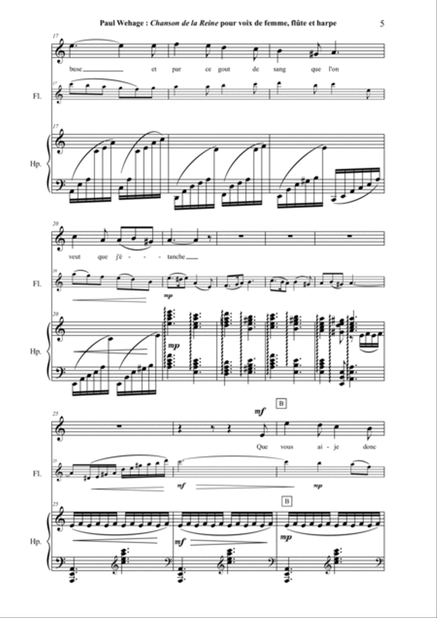 Chanson de la Reine : Marie-Antoinette à la Consiergerie Chamber Music scores gallery preview page 5