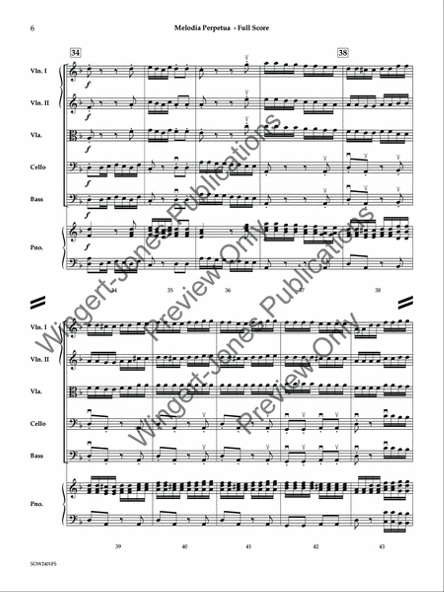 Melodia Perpetua Melodia Perpetua String Orchestra scores gallery preview page 7