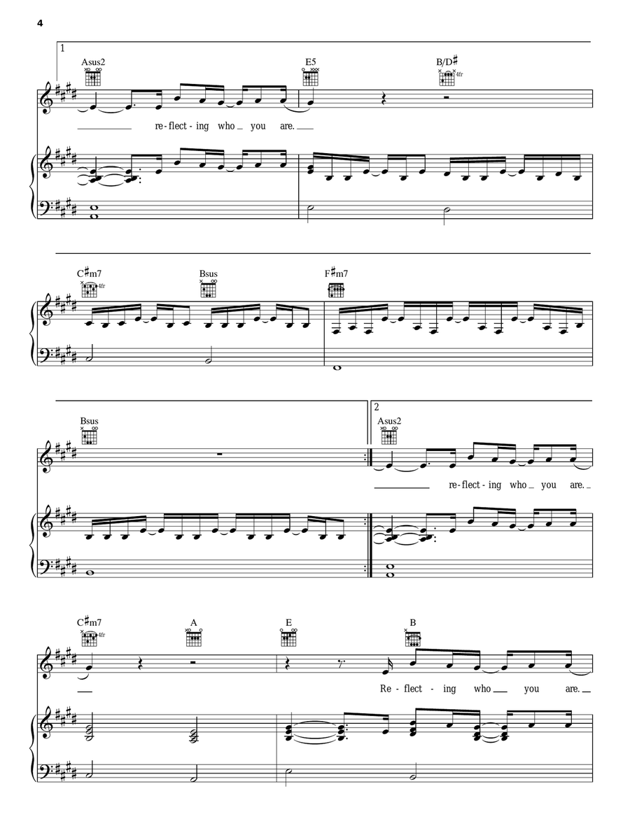 Freckles Piano, Vocal, Guitar scores gallery preview page 4