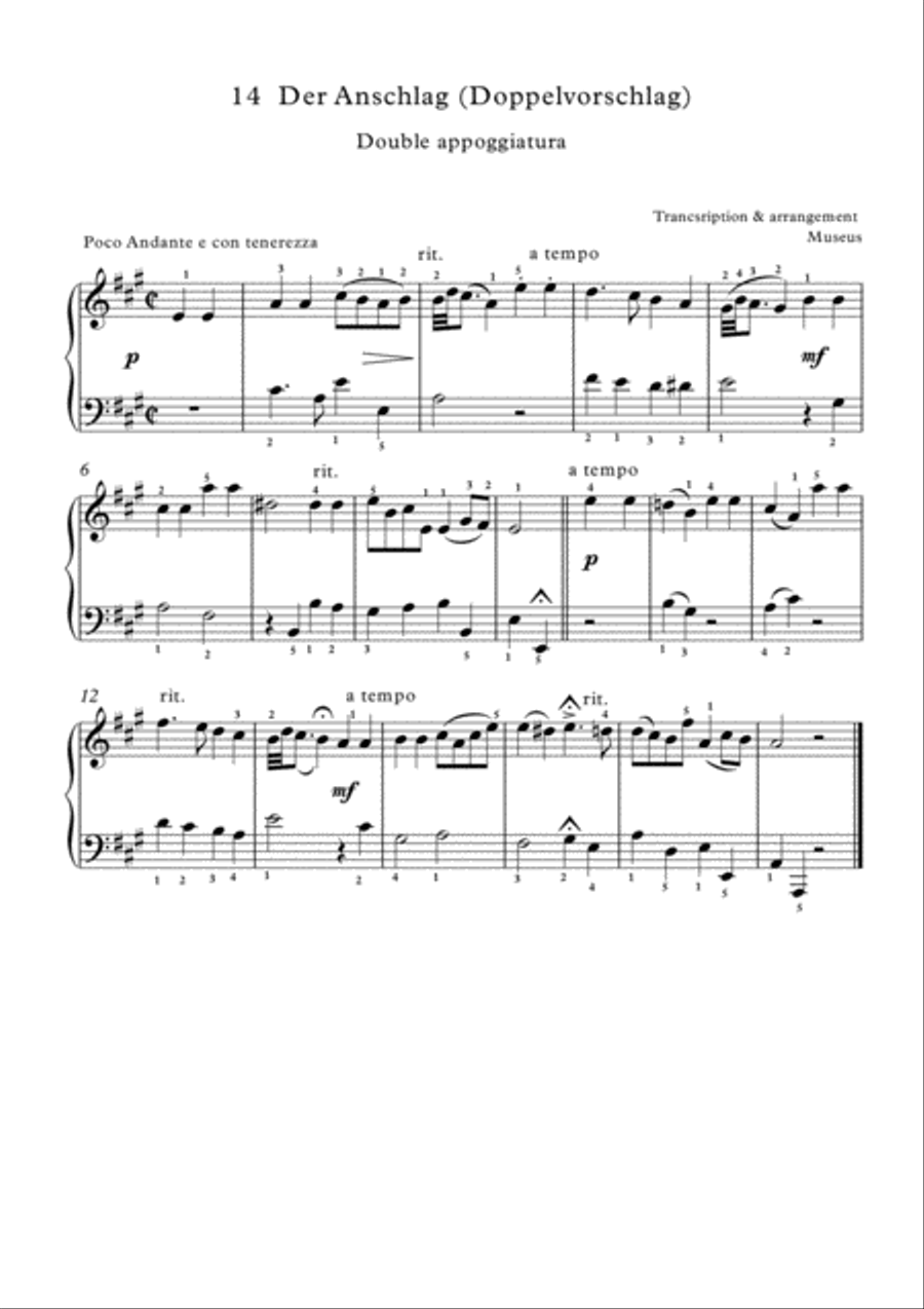 Easy short pieces for Classical Piano I Easy Piano scores gallery preview page 2