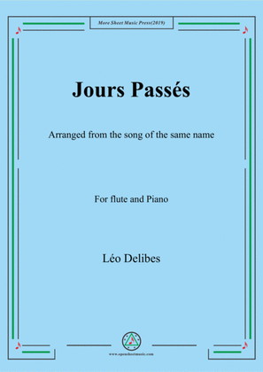 Delibes-Jours passés, for Flute and Piano