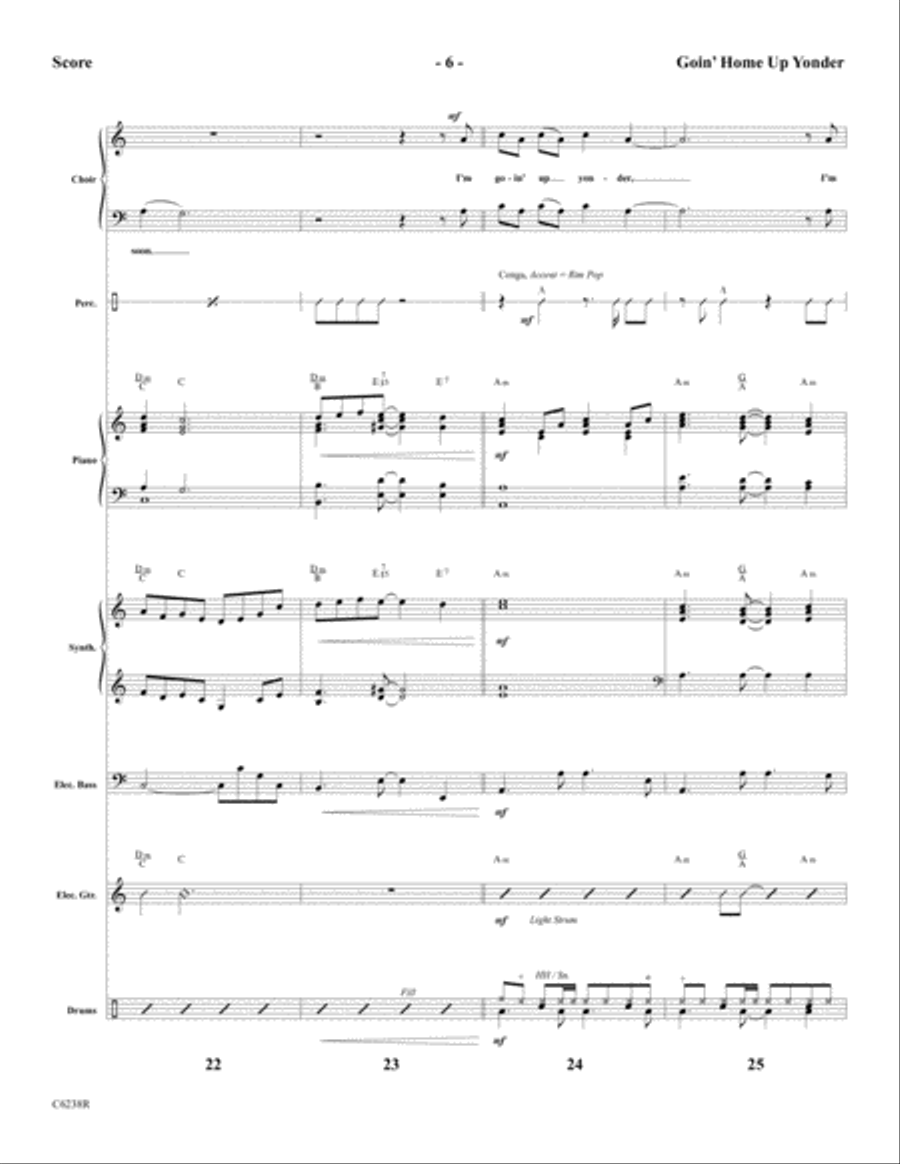 Goin' Home Up Yonder Choir scores gallery preview page 8
