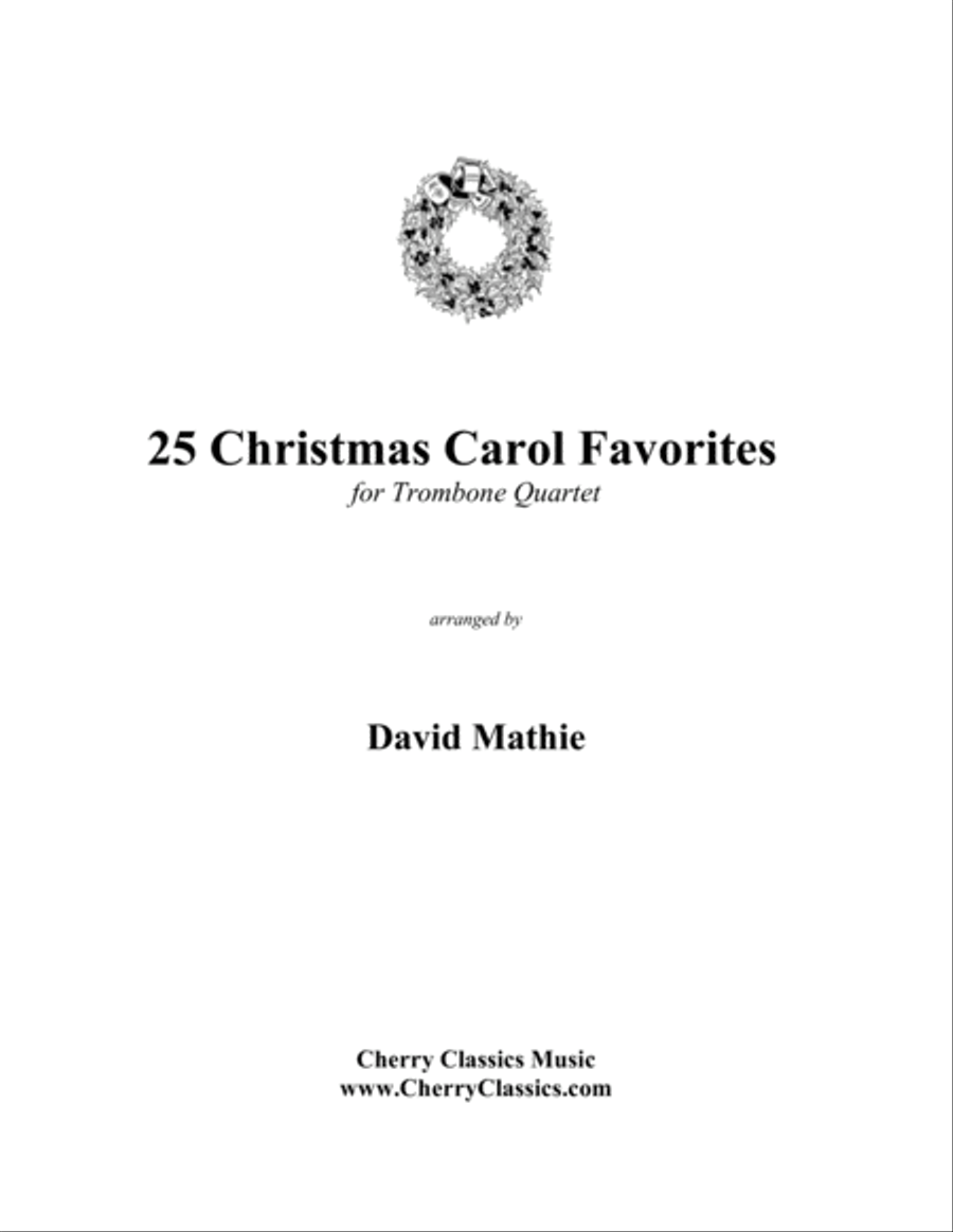 25 Christmas Carol Favorites for Trombone Quartet Trombone Quartet scores gallery preview page 2