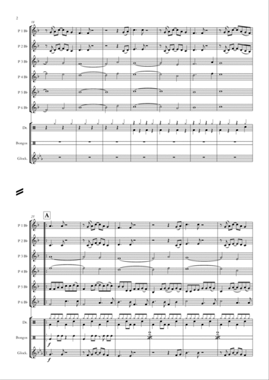Walk Of Life Concert Band scores gallery preview page 2