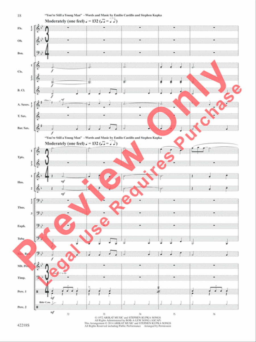 Tower of Power Greatest Hits Concert Band scores gallery preview page 19