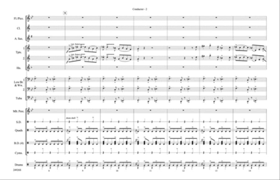 Sing, Sing, Sing Marching Band scores gallery preview page 16