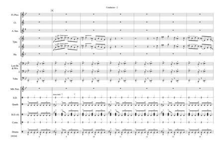 Sing, Sing, Sing by Louis Prima Marching Band - Sheet Music