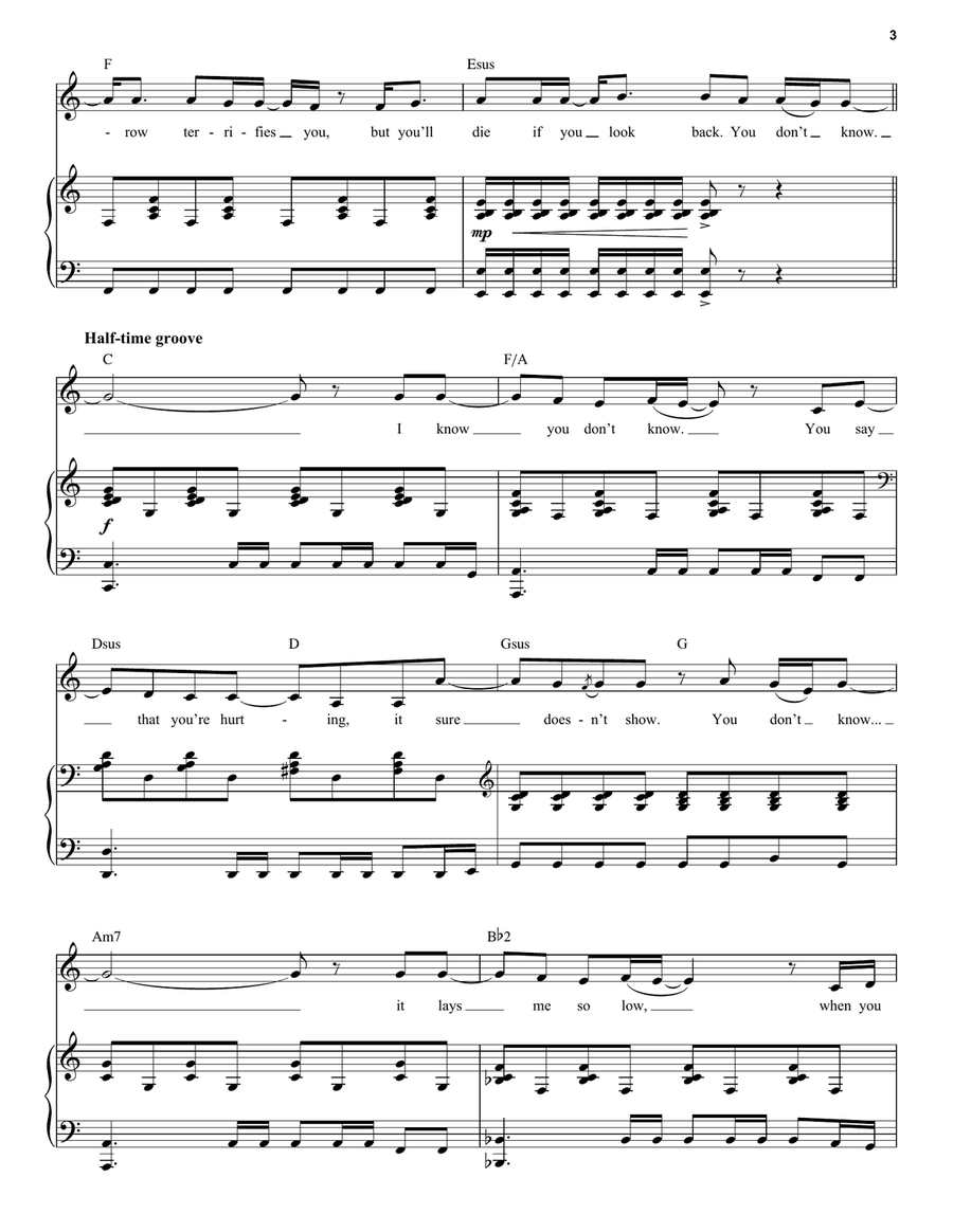 You Don't Know (from Next to Normal) Voice scores gallery preview page 3