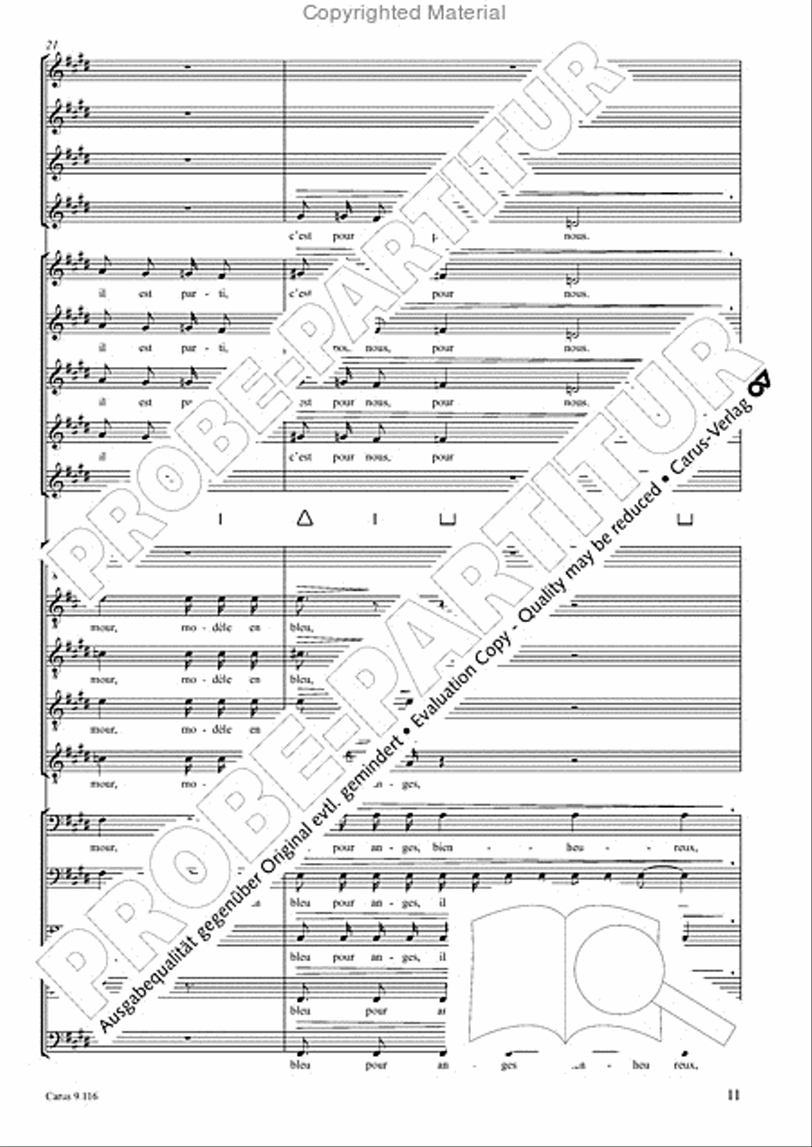 Louange a l'eternite de Jesus Choir scores gallery preview page 12