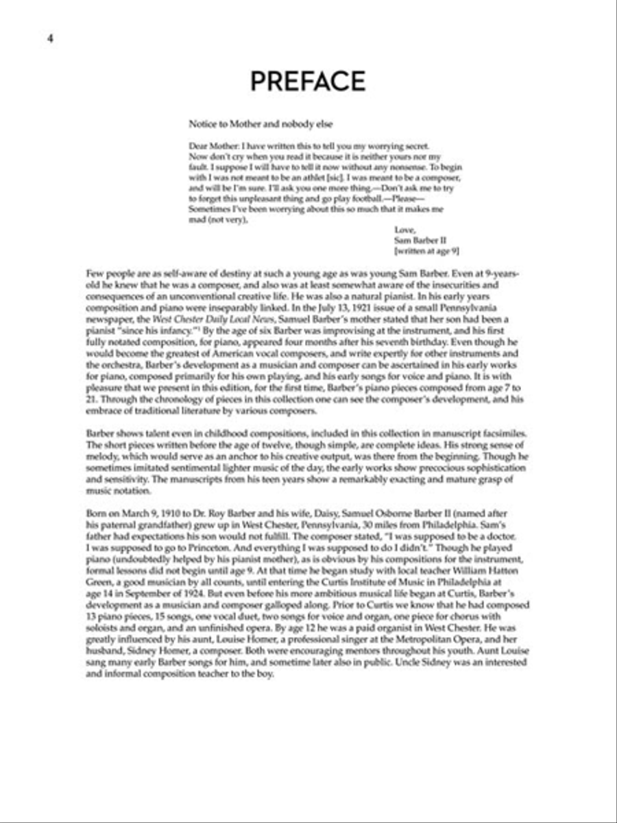 Early Piano Works Early Piano Works Piano Solo scores gallery preview page 4