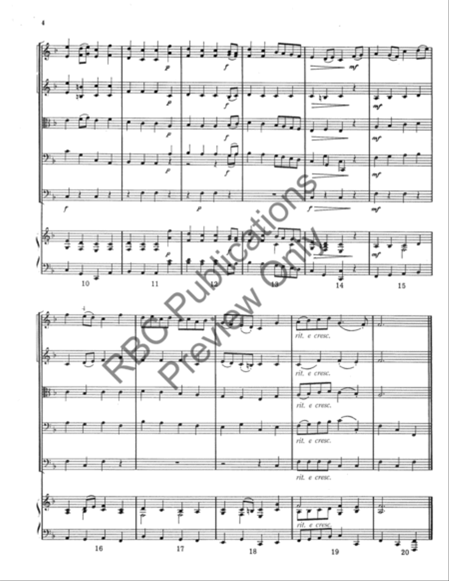 Vier Stucke String Orchestra scores gallery preview page 5