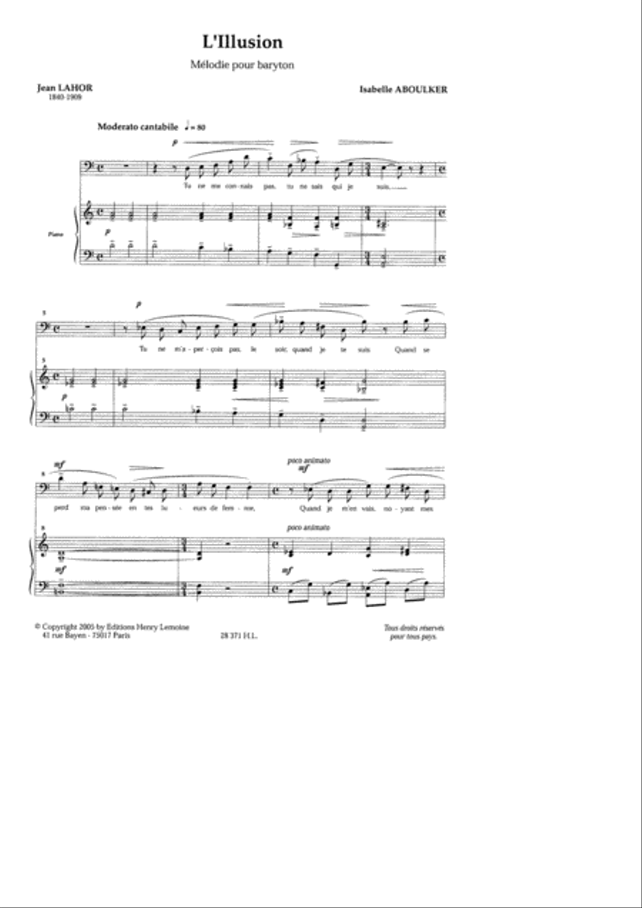 L'Illusion Baritone Voice scores gallery preview page 2