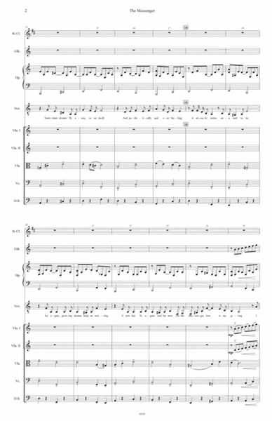 The Messenger (Romance for Voice And Orchestra) - Full Score Only - Score Only image number null