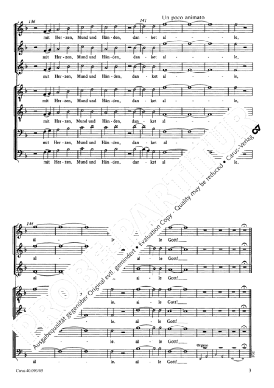 Now thank we all our God (Nun danket alle Gott) TTBB scores gallery preview page 4