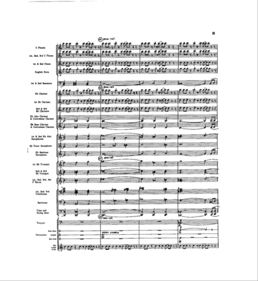 Caccia and Chorale Concert Band scores gallery preview page 34
