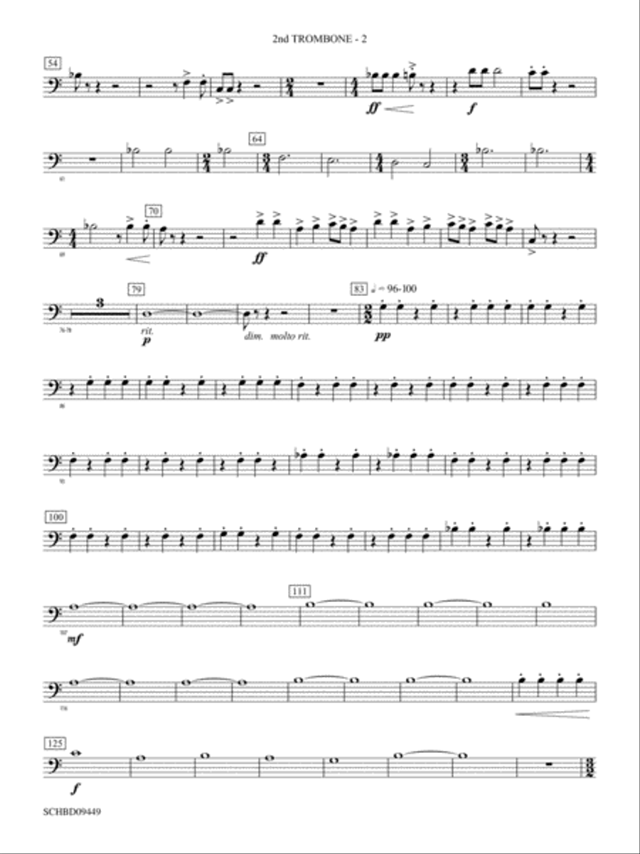 Psalm 46: 2nd Trombone Psalm 46: 2nd Trombone Concert Band scores gallery preview page 2